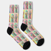 Retro Bubblegum Socken (Rechts)