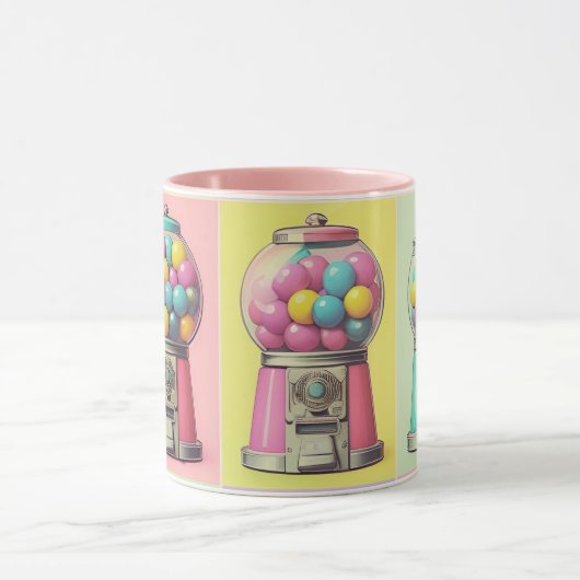 Retro Bubblegum Tasse (Zentrum)