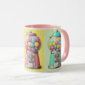 Retro Bubblegum Tasse (VorderseiteRechts)