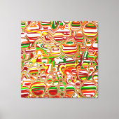 Retro-Buben Abstrakte Moderne Kunst Leinwanddruck (Vorderseite)