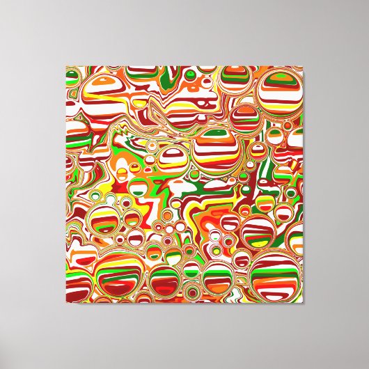 Retro-Buben Abstrakte Moderne Kunst Leinwanddruck (Vorderseite)