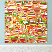 Retro-Buben Abstrakte Moderne Kunst Leinwanddruck (Insitu (Holzboden))