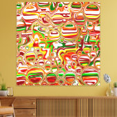 Retro-Buben Abstrakte Moderne Kunst Leinwanddruck (Insitu (Wohnzimmer))