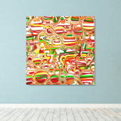 Retro-Buben Abstrakte Moderne Kunst Leinwanddruck (Insitu (Holzboden))