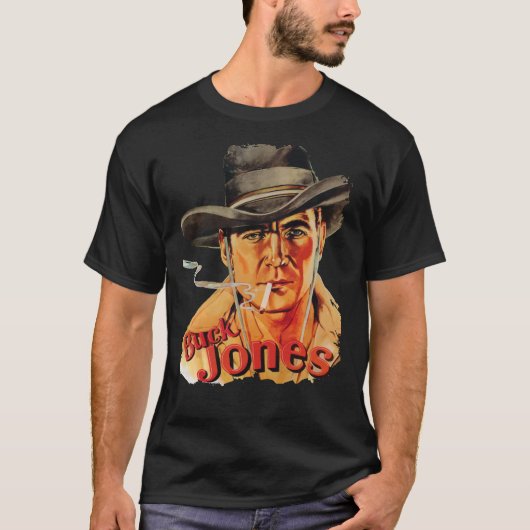 Retro Buck Jones with Cigarette Classic T-Shirt (Vorderseite)