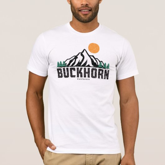 Retro Buckhorn Ski T-Shirt (Vorderseite)