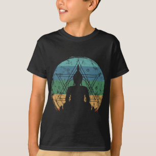 Retro Buddha Buddhist Yoga Spiritual Meditation Ze T-Shirt