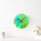 RETRO BUDDHA Clock Runde Wanduhr (Zuhause)