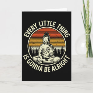 Retro-Buddha Vintage Spirituelles Zitat Buddhismus Karte