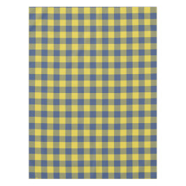 Retro Buffalo Kariert Tartan Muster Gelb blau  Tischdecke