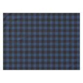 Retro Buffalo Kariert Tartan Pattern Black Navy Bl Tischdecke (Vorderseite (Horizontal))