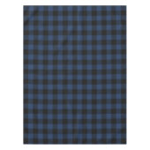 Retro Buffalo Kariert Tartan Pattern Black Navy Bl Tischdecke (Vorderseite)
