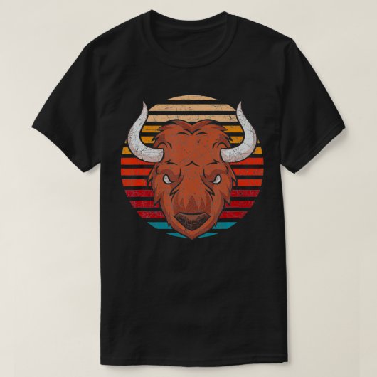 Retro Buffalo T-Shirt (Design vorne)