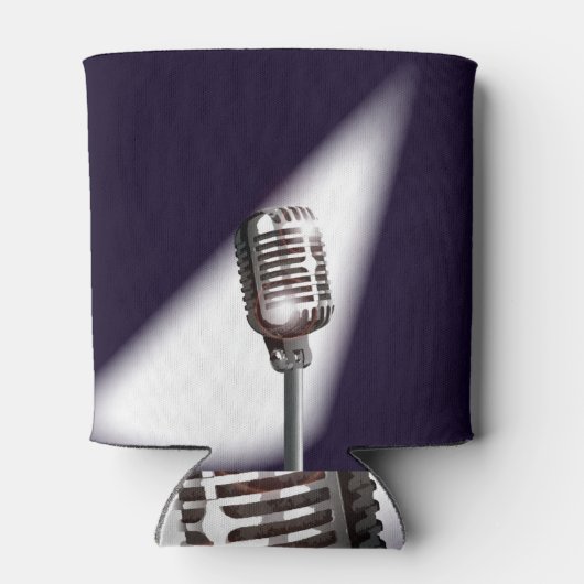 Retro-Bühne-Mikrofon Dosenkühler (Rückseite)