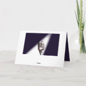 Retro-Bühne-Mikrofon Karte (Rückseite)