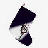 Retro-Bühne-Mikrofon Kleiner Weihnachtsstrumpf (Vorderansicht (hängend))