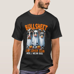 Retro Bull Sheet Kuhliebhaber-Club Lustige Kürbiss T-Shirt