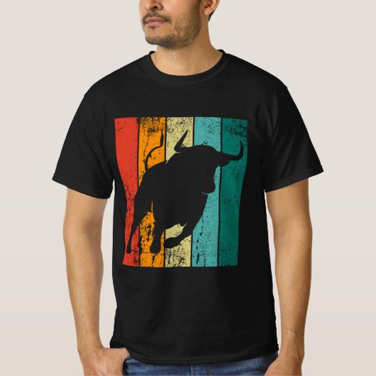 Retro Bull T-Shirt (Vorderseite)
