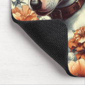 Retro Bull Terrier Nahtlose Malerei Mousepad (Ecke)