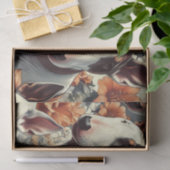 Retro Bull Terrier Nahtlose Malerei Seidenpapier (Geschenk)