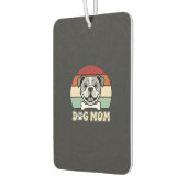 Retro Bulldogge Hundemutter Vektor Autolufterfrischer (Links)