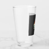 Retro Bulldogge Hundemutter Vektor Glas (Rechts)