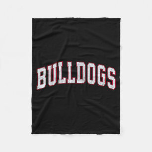 Retro Bulldogs für Männer Frauen Jungen Mädchen Ki Fleecedecke