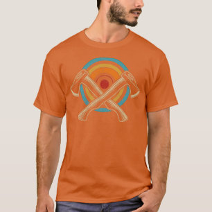 Retro Bullseye Ax Cooles Ax-Thrower-Geschenk T-Shirt