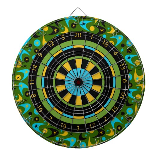Retro-Bumerangs Dartscheibe (vorne)