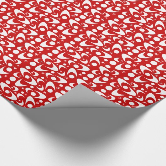 Retro-Bumerangs Geschenkpapier (Ecke)