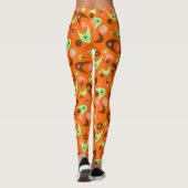 Retro-Bumerangs Leggings (Rückseite)