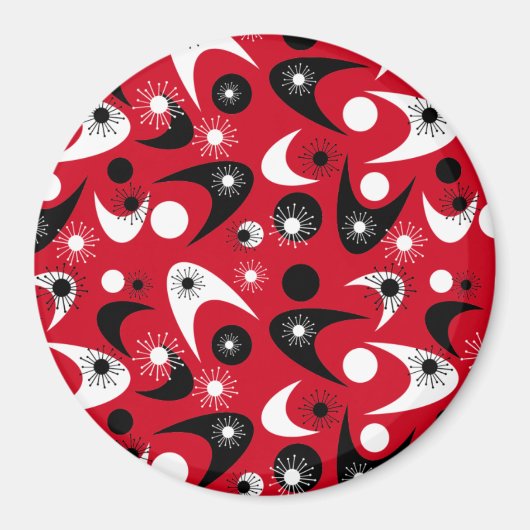 Retro-Bumerangs Magnet (Vorne)