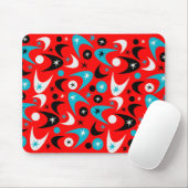 Retro-Bumerangs Mousepad (Mit Mouse)