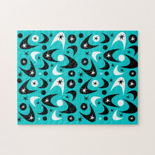 Retro-Bumerangs Puzzle (Horizontal)