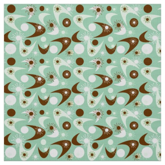 Retro-Bumerangs Stoff (Muster)