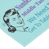 Retro Bunco mittlere Tabelle #2 Kurzer Tischläufer (Ecke)