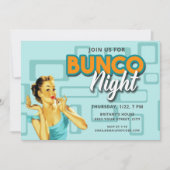 Retro Bunco Night Einladung (Vorderseite)