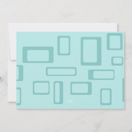 Retro Bunco Night Einladung (Rückseite)