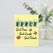 Retro Bunco Postkarte (Stehend Vorderseite)