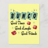Retro Bunco Postkarte (Vorderseite)