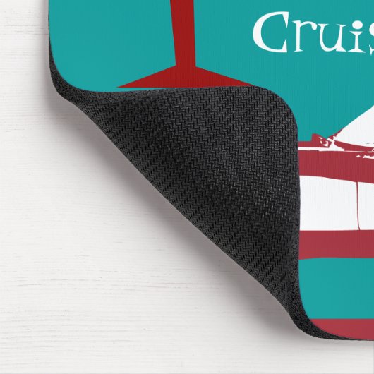 Retro Bunco Red Convertible Table Card #1 Dice Mou Mousepad (Ecke)