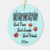 Retro Bunco Verzierung - Preis oder Geschenk Keramik Ornament (Links)