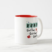 Retro Bunco Zweifarbige Tasse (VorderseiteRechts)