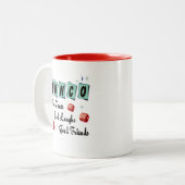 Retro Bunco Zweifarbige Tasse (Vorderseite Links)