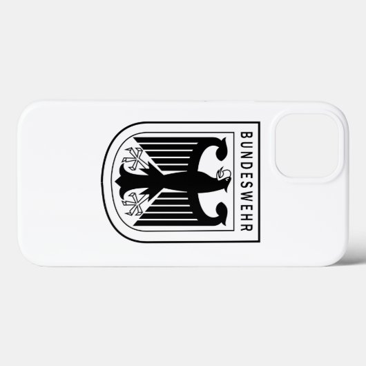 Retro - Bundesstaatliche Bundeswehr Case-Mate iPhone Hülle (Rückseite (Horizontal))