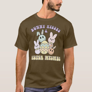 Retro Bunny Kisses Retro wünscht Ostereier Geschen T-Shirt