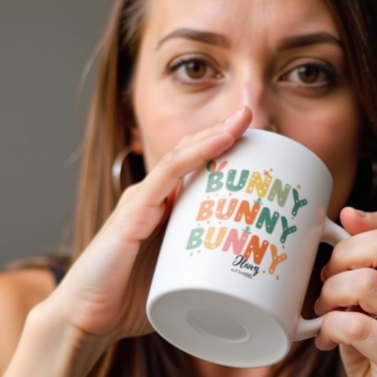 Retro Bunny: Sonnenschein Kaffeetasse