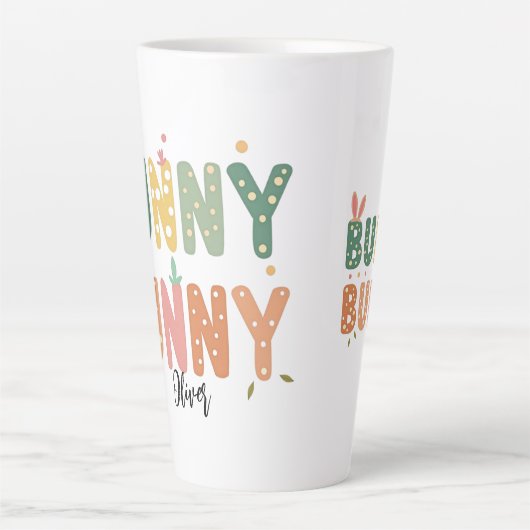 Retro Bunny: Sonnenschein Milchtasse (Vorderseite)