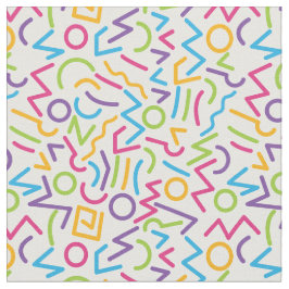 Retro bunte abstrakte Art Memphis Stoff