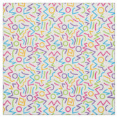 Retro bunte abstrakte Art Memphis Stoff (Muster)